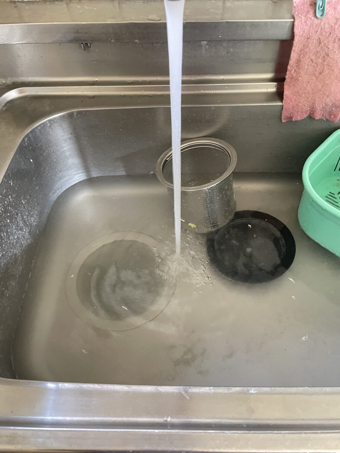 キッチン排水詰り